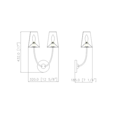 Z-Lite Shannon 2 Light Wall Sconce image 21