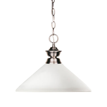 Z-Lite Shark 1 Light Pendant Brushed Nickel image