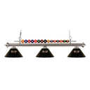Z-Lite Shark Dark Blue 15" High 3 Light Billiard Light image