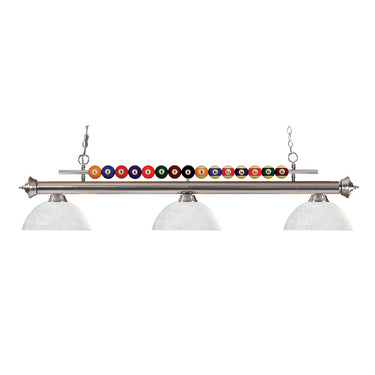 Z-Lite Shark Glass 3 Light Billiard Light image 2