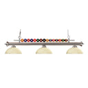 Z-Lite Shark Glass 3 Light Billiard Light image