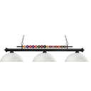 Z-Lite Shark Glass Matte Opal 3 Light Billiard Light image