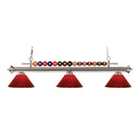 Z-Lite Shark Green 3 Light Billiard Light image 1