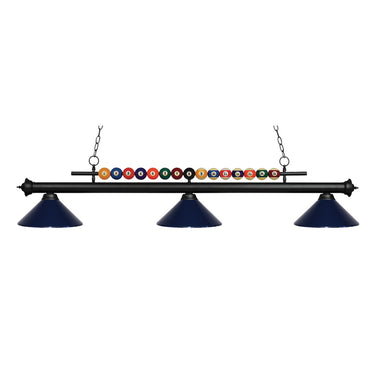 Z-Lite Shark Steel 3 Light Billiard Light image 2