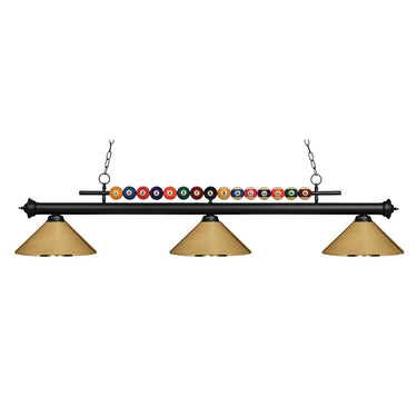 Z-Lite Shark Steel 3 Light Billiard Light image 3