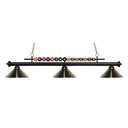Z-Lite Shark Steel 3 Light Billiard Light image