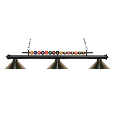 Z-Lite Shark Steel 3 Light Billiard Light image