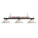 Z-Lite Shark White Mottle 3 Light Billiard Light image