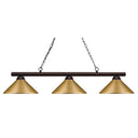 Z-Lite Sharp Shooter 3 Light Billiard Light image 1