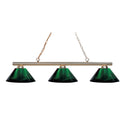 Z-Lite Sharp Shooter Acrylic 3 Light Billiard Light image 1