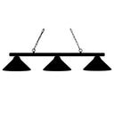 Z-Lite Sharp Shooter Nickel 3 Light Billiard Light image 1