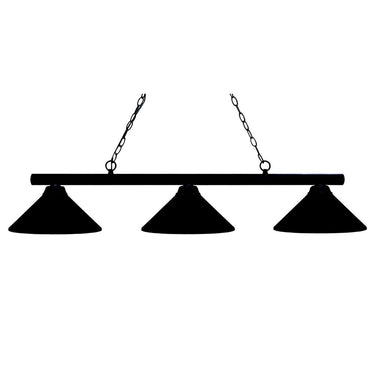 Z-Lite Sharp Shooter Nickel 3 Light Billiard Light image 1