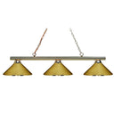 Z-Lite Sharp Shooter Polished Brass 3 Light Billiard Light image