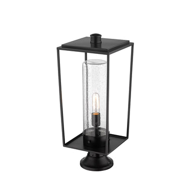 Z-Lite Sheridan Glass 1 Light Outdoor Pier Mounted Fixture image 1