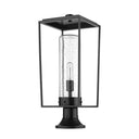 Z-Lite Sheridan Glass 1 Light Outdoor Pier Mounted Fixture image 4