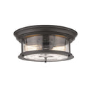 Z-Lite Sonna Clear Seedy 2 Light Flush Mount image 1