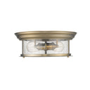 Z-Lite Sonna Clear Seedy 2 Light Flush Mount image 18