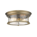 Z-Lite Sonna Clear Seedy 2 Light Flush Mount image 2