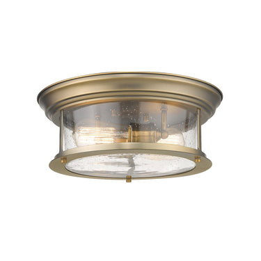 Z-Lite Sonna Clear Seedy 2 Light Flush Mount image 2