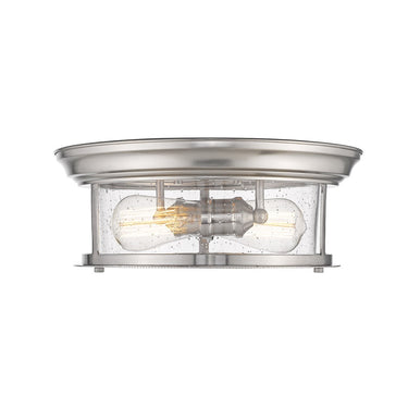 Z-Lite Sonna Clear Seedy 2 Light Flush Mount image 4