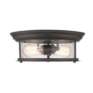 Z-Lite Sonna Clear Seedy 2 Light Flush Mount image 5
