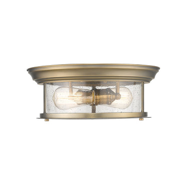 Z-Lite Sonna Clear Seedy 2 Light Flush Mount image 6
