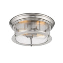 Z-Lite Sonna Clear Seedy 2 Light Flush Mount image 8
