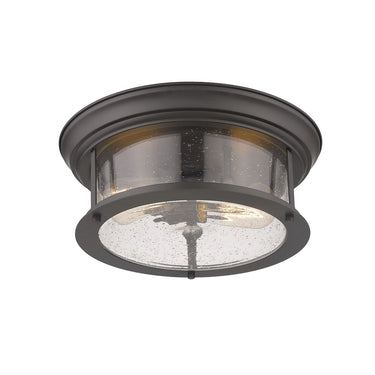 Z-Lite Sonna Clear Seedy 2 Light Flush Mount image 9