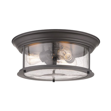 Z-Lite Sonna Clear Seedy 3 Light Flush Mount image 1