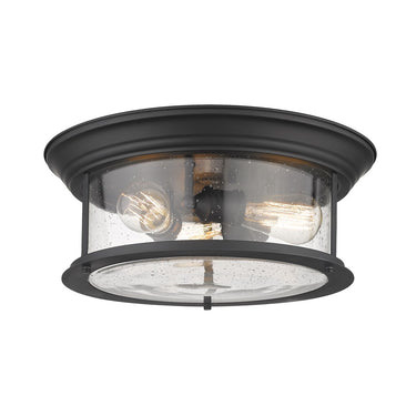 Z-Lite Sonna Clear Seedy 3 Light Flush Mount image 3