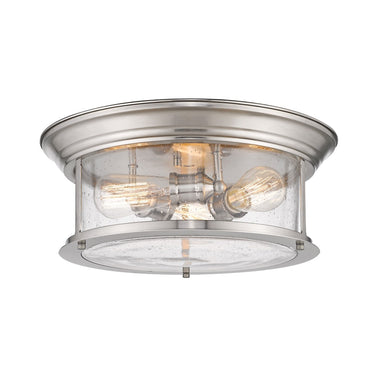 Z-Lite Sonna Clear Seedy 3 Light Flush Mount image