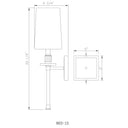 Z-Lite Sophia 1 Light Wall Sconce image 14