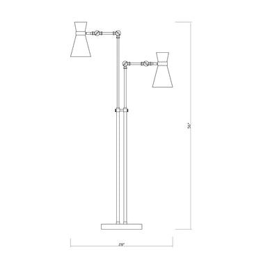 Z-Lite Soriano 2 Light Floor Lamp image 14