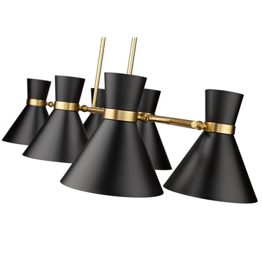 Z-Lite Soriano 6 Light Linear Chandelier image 7