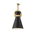 Z-Lite Soriano Matte Black 1 Light Wall Sconce image 1