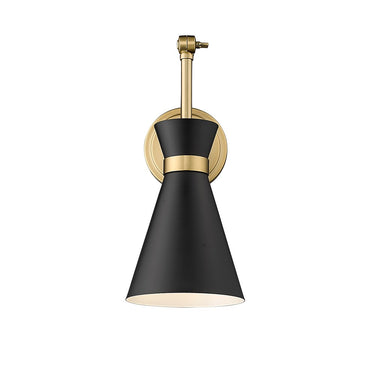 Z-Lite Soriano Matte Black 1 Light Wall Sconce image 1