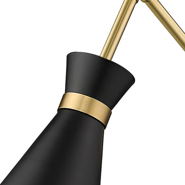 Z-Lite Soriano Matte Black 1 Light Wall Sconce image 3