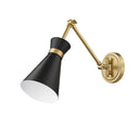 Z-Lite Soriano Matte Black 1 Light Wall Sconce image 4