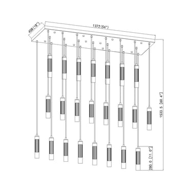 Z-Lite Stari 23 Light Linear Chandelier image 21