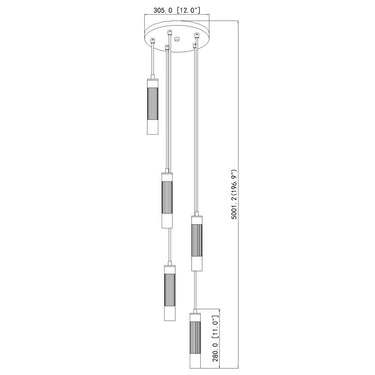 Z-Lite Stari 5 Light Chandelier image 21
