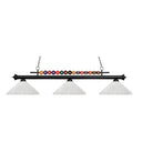 Z-Lite Steel Shark Glass High 3 Light Billiard Light image
