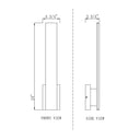 Z-Lite Stylet Acrylic 24" High 2 Light Outdoor Wall image 7