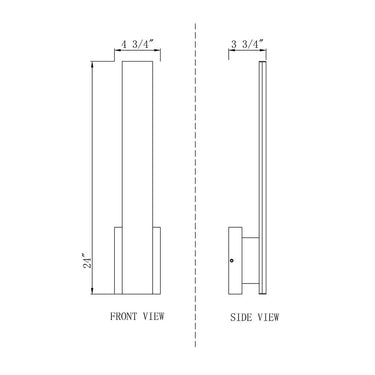 Z-Lite Stylet Acrylic 24" High 2 Light Outdoor Wall image 7