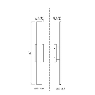 Z-Lite Stylet Acrylic 36" High 2 Light Outdoor Wall image 7