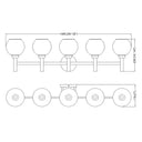 Z-Lite Sutton 5 Light Vanity Light image 28