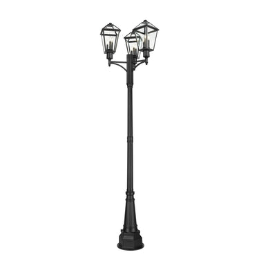 Z-Lite Talbot 3 Light Outdoor Post Mount Fixture image 2