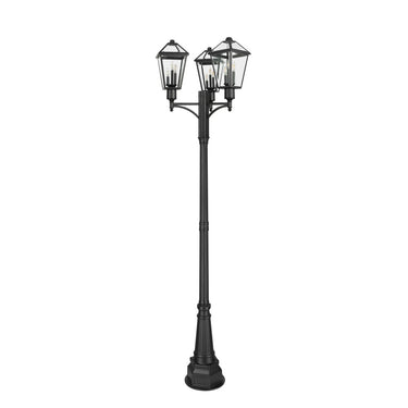 Z-Lite Talbot 3 Light Outdoor Post Mount Fixture image 4