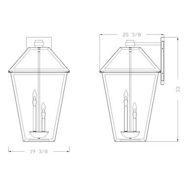 Z-Lite Talbot 4 Light Outdoor Wall image 14