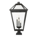 Z-Lite Talbot Glass 4 Light Outdoor Pier Mounted Fixture image 2