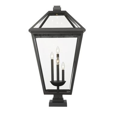 Z-Lite Talbot Glass 4 Light Outdoor Pier Mounted Fixture image 2